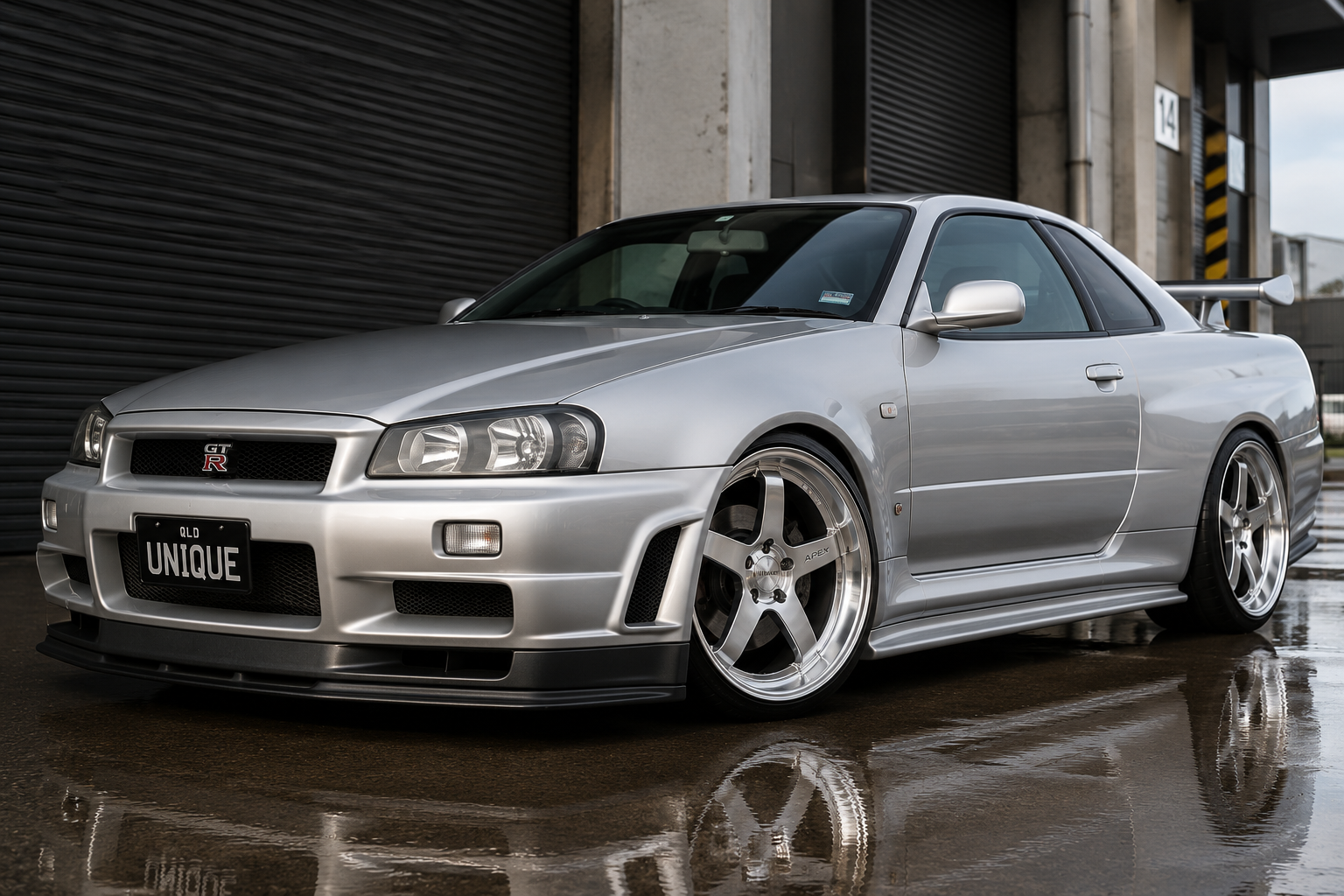 Nissan Skyline R34 fitted with Unique Wheels